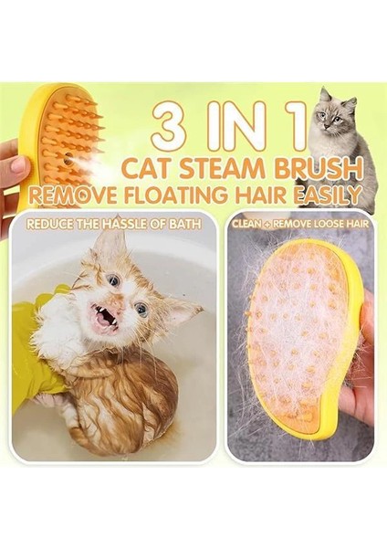Cat Steam 3'ü 1 Arada Kendi Kendini Temizleyen Kedi Bakım Fırçası - Kediler ve Köpekler Için fırsatları