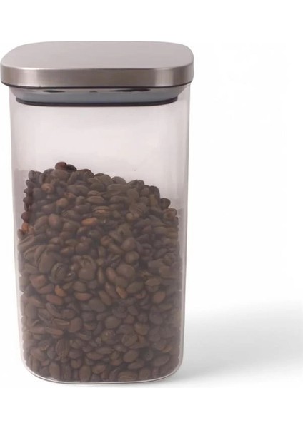 1100ML Sızdırmaz Vakumlu Metal Kapaklı Borosilikat Cam Kavanoz – Hava Geçirmez & Dayanıklı