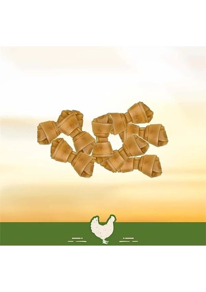 Chicken Mini Küçük Boy Tavuklu Kemik 18'li, 228 gr Köpek Ödülü