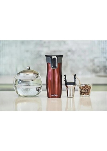 Westloop Autoseal Termos Bardak 470 ml Kırmızı indirimleri