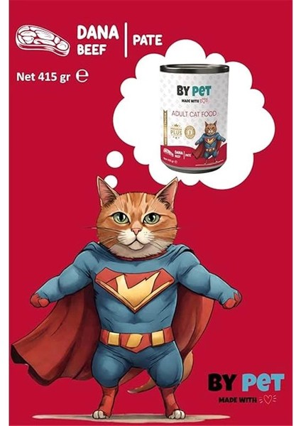 Yetişkin Kediler Için Dana Etli Konserve Yaş Mama 415 gr x 12 Adet indirimleri