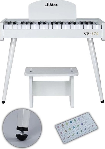 CP-370WH Ahşap Çocuk Piyanosu Pilli 37 Tuşlu Gerçek Piyano Tuşları fiyatları