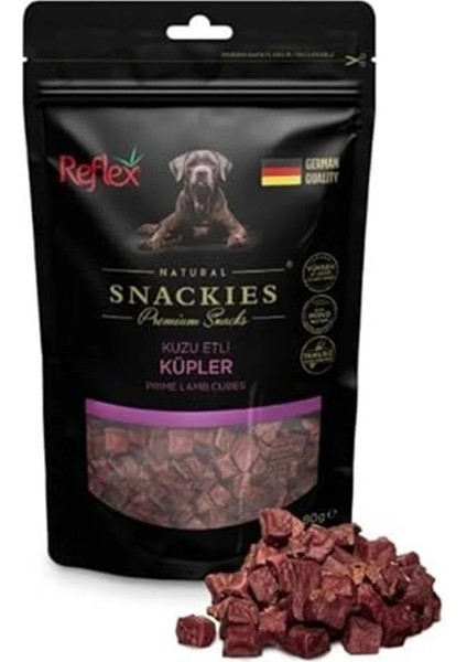 Snackies Kuzu Küp Kurutulmuş Et Köpek Ödülü 80GR