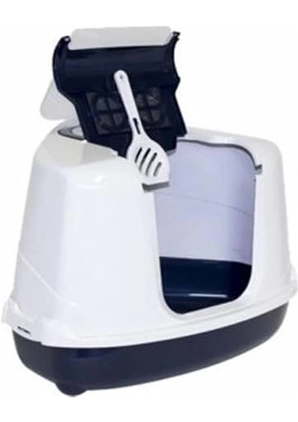 Flip Köşeli Filtreli Kedi Tuvaleti - Lacivert modelleri