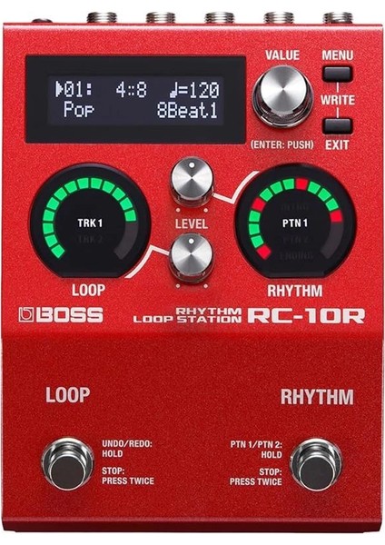 RC-10R Yeni Nesil Ritmik Döngü Istasyonu, Modern Şarkı Sanatçıları Için, Kırmızı