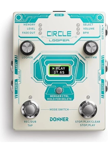 Circle Looper Pedalı (Beyaz)