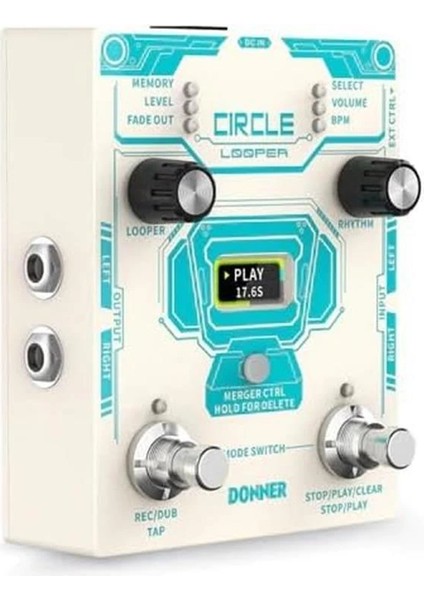 Circle Looper Pedalı (Beyaz)