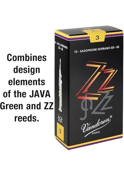 SR403 Soprano Sax Zz Reeds Strength 3; 10'lu Kutu fiyatları