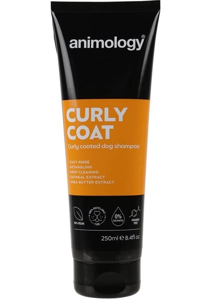 Curly Coat Kıvırcık Tüylü Köpek Şampuanı 250 ml