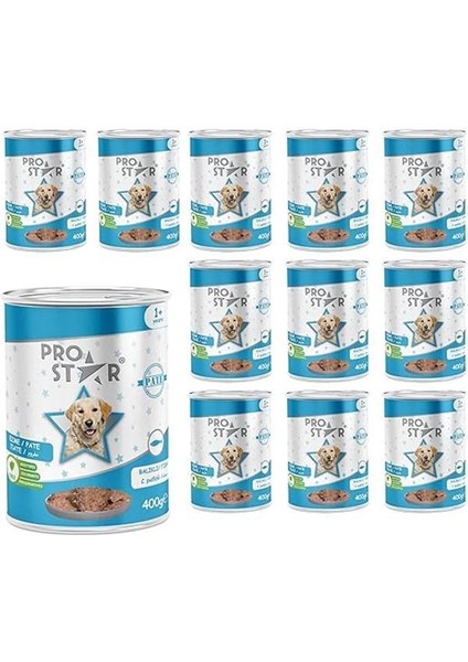 Yetişkin Köpek Balıklı Pate 400 Yaş Mama gr x 12 Adet fiyatları