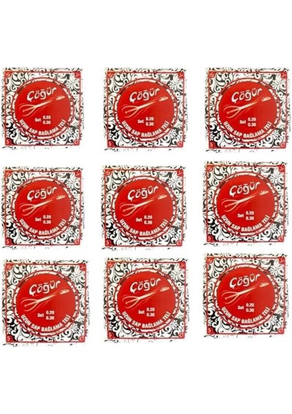 Çöğür CGR20 Uzun Sap Saz Teli 0.20 Takım Bağlama Teli 9tane