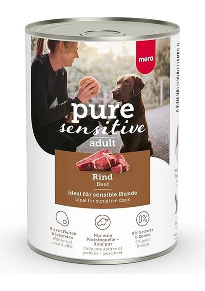 Pure Sensitive Sığır Etli Konserve Köpek Maması 400 Gram