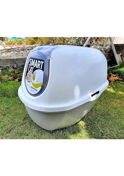 Smart Kapalı Kedi Tuvaleti - Gri 53 cm indirimleri