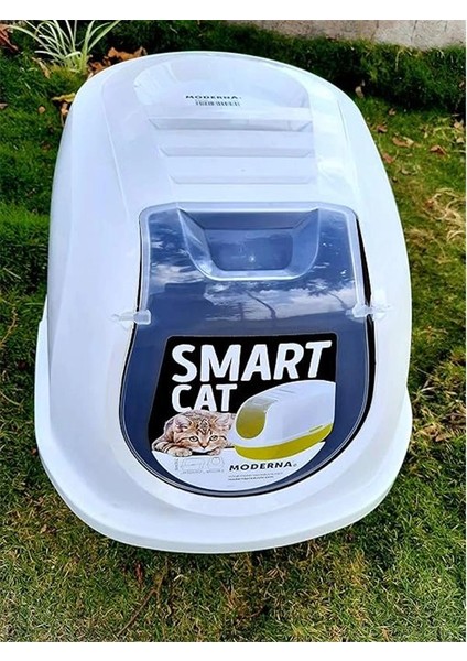 Smart Kapalı Kedi Tuvaleti - Gri 53 cm