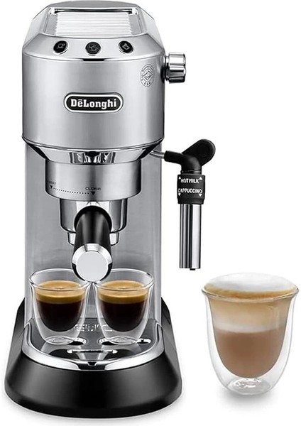 De'longhi Dedica Manuel Espresso Makinesi, 15 cm Genişlik, 1 L Kapasite, 1350W, 15 Bar Basınç