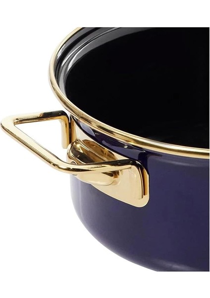 Piraye Emaye 3'lü Tencere Seti Lacivert indirimleri