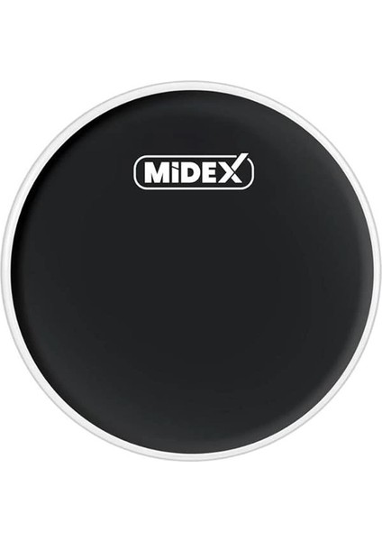 Midex DR-18BK Siyah Renk 18 Inç Bas Kick Bateri Davul Derisi Drumhead 18'' Inch (45.72 Cm)