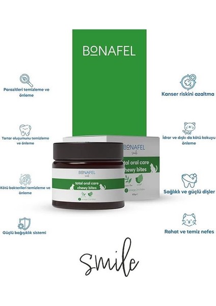Smile Kedi ve Köpekler Için Nane ve Yeşil Çay Özlü Yumuşak Çiğneme Tableti modelleri