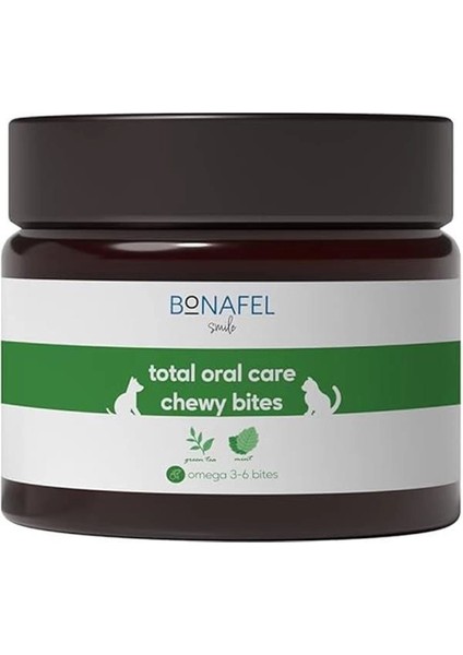 Smile Kedi ve Köpekler Için Nane ve Yeşil Çay Özlü Yumuşak Çiğneme Tableti