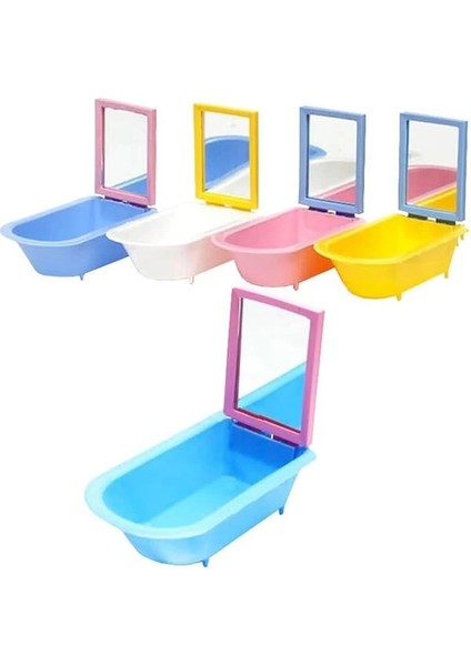 Küçük Cins Kuşlar Için Aynalı Küvet