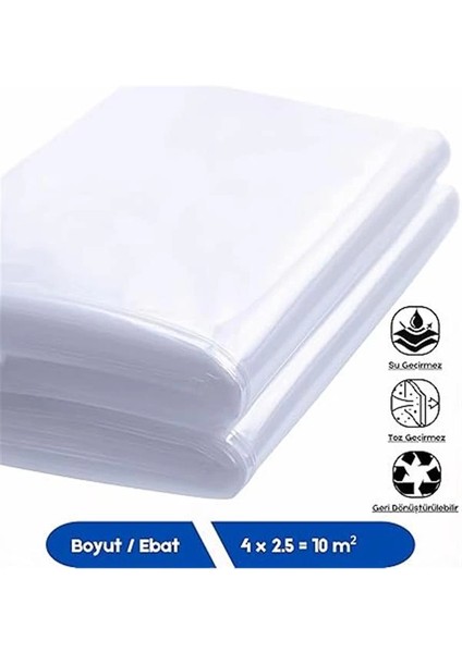 Hışır Örtü, Badana ve Boya Için Koruyucu Örtü, Naylon Branda (Ince, 4 x 2.5 = 10M²) fırsatları