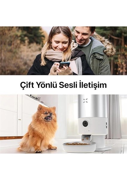 Akıllı Otomatik Kedi Mama Kabı Mobil Uygulama ile Uzaktan Kontrol Edilebilen Sesli indirimleri