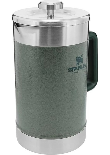 Klasik French Press Termos 1.4 Lt Yeşil