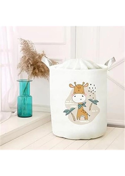 Çok Amaçlı Oyuncak Saklama Kutusu Kirli Çamaşır Piknik Sepeti Katlanır Düzenleyici Keçe Model 40005