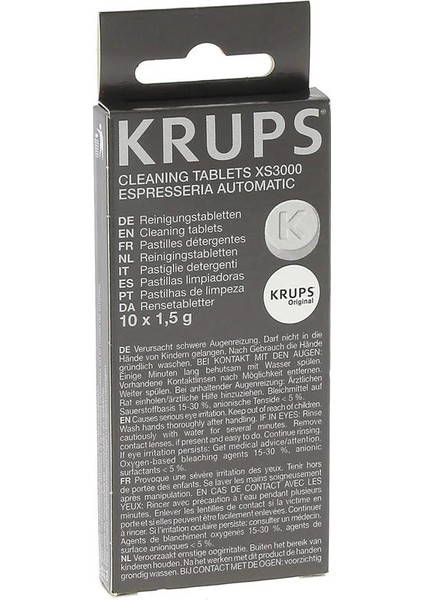 Temizleme Tabletleri XS3000 | Tüm Kahve Makineleri Için | 10 Adet | Hijyenik Komple