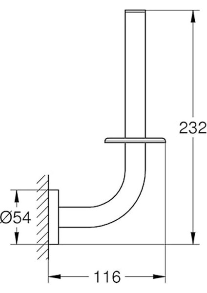 Start Quickfix Yedek Tuvalet Kağıdı Tutucu | Duş/banyo Aksesuarları | Krom | 41186000 indirimleri