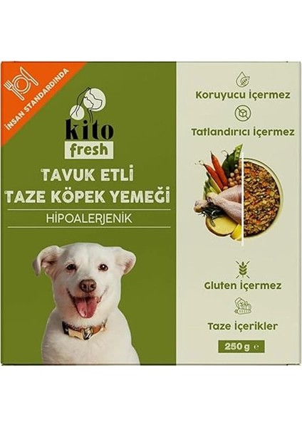 Fresh Tavuk Etli Taze Köpek Yemeği, 250GR