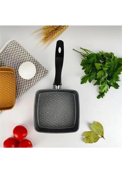 Yanmaz Yapışmaz Granit Kaplama Döküm Mini Tava (Kare) fiyatları