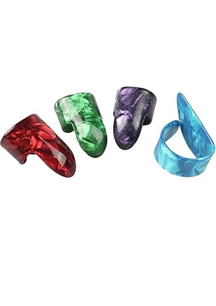 Fset-Mıx Parmak Penası Seti Karışık Renk (4 Adet) Profesyonel Parmak Gitar Penası 1 Baş fırsatları