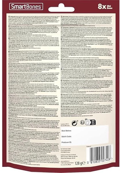 Tavuklu Tatlı Patatesli Mini Düğüm Kemik 8'li 128GR