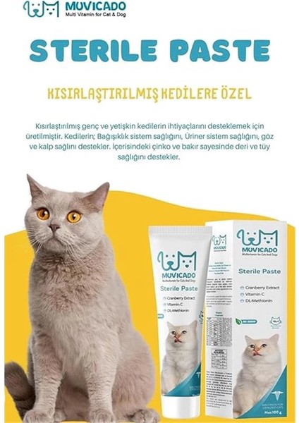 Kısırlaştırılmış Kedilere Özel Multi Vitaminli Malt Sterile Macun - Sterile Paste 100 G fiyatları