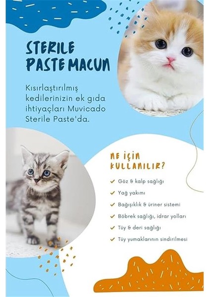 Kısırlaştırılmış Kedilere Özel Multi Vitaminli Malt Sterile Macun - Sterile Paste 100 G indirimleri