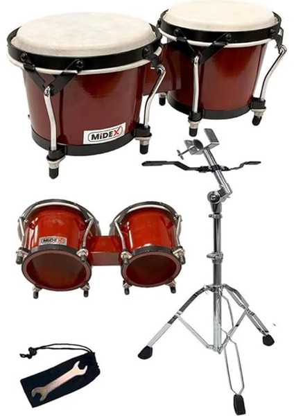 BG-230ST Standlı Özel Işçilik Kırmızı Bongo Siam Meşesi Doğal Deri modelleri