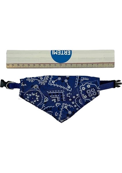 Üçgen Fularlı Kedi ve Küçük Köpek Tasması 21 ve 35 cm Arası Ayarlanabilir Mavi fırsatları