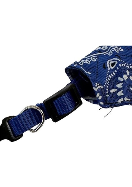 Üçgen Fularlı Kedi ve Küçük Köpek Tasması 21 ve 35 cm Arası Ayarlanabilir Mavi indirimleri