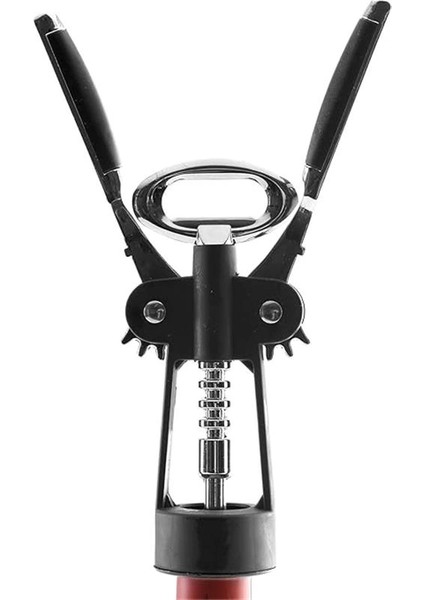 ® Premium Kanatlı Şarap Açacağı Tirbuşon, Siyah Metal Gövde, Ergonomik Tasarım modelleri