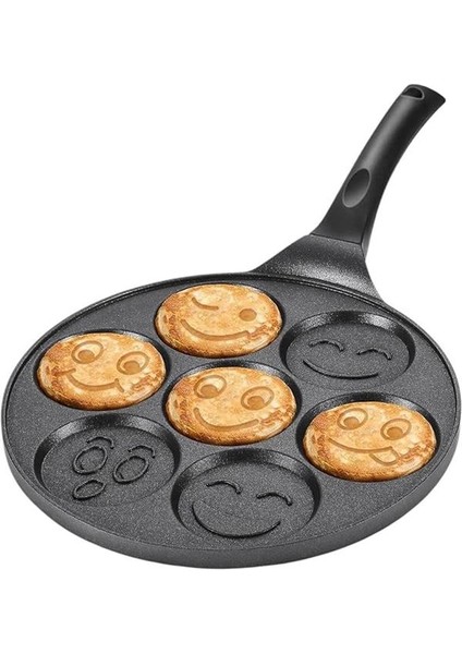 Granit Kaplama Yanmaz Yapışmaz Döküm Gülenyüz Pankek Krep Tavası, Gülenyüz Pankek Tavası 27CM fiyatları