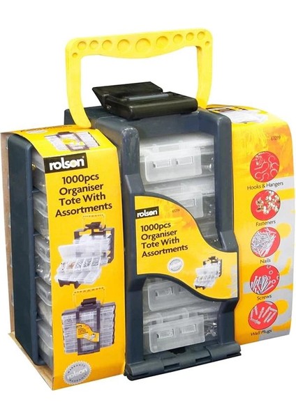 61219 1000 Pc Assortment Tote
