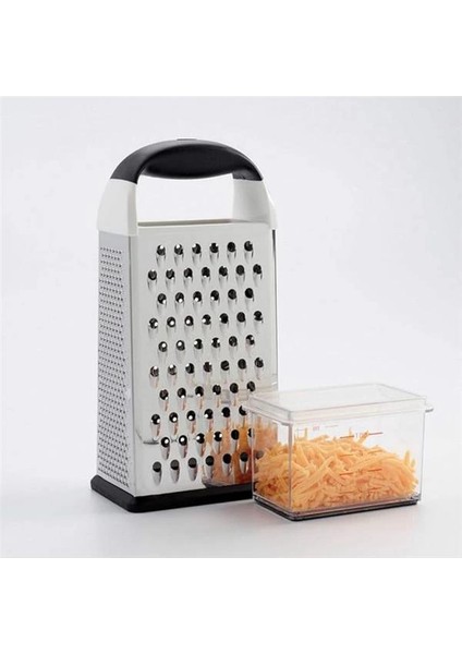 Good Grips Oyulmuş Paslanmaz Çelik Toplama Kabına Sahip Kare Rende - Sebze Vs. Için, Metalik modelleri