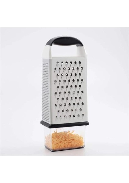 Good Grips Oyulmuş Paslanmaz Çelik Toplama Kabına Sahip Kare Rende - Sebze Vs. Için, Metalik