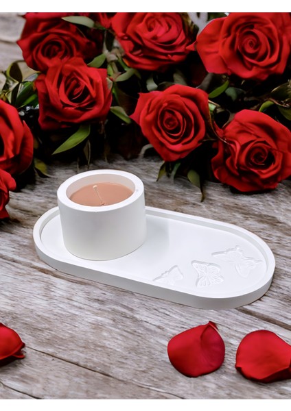 Dekoratif Sunumluk %100 Doğal Soya Mum Seti Özel Tasarım Kaplar ve Kabartmalı Sunumluk | Ev Dekorasyonu, Hediyelik ve Aromaterapi Için Zarif Seçenek modelleri