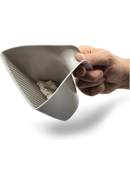 V Kedi Küreği, Ergonomik Tasarımı ile Kolay Temizlik, Dayanıklı Plastik, Evcil Hayvan Bakım