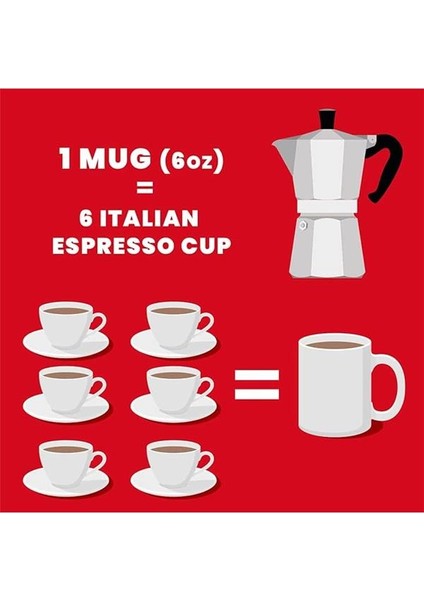 - Moka Express: 3 Cups Ocak Üstü Espresso Pişirici - 130ML - Gümüş Renk - Alüminyum Gövde -
