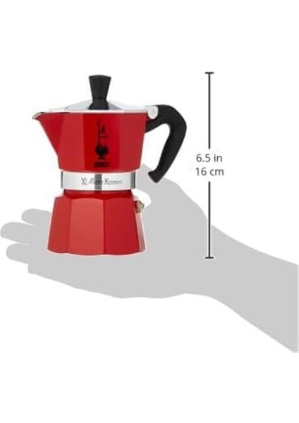 4942 Moka Express Kahve Pişirici, 3 Bardak, Kırmızı modelleri