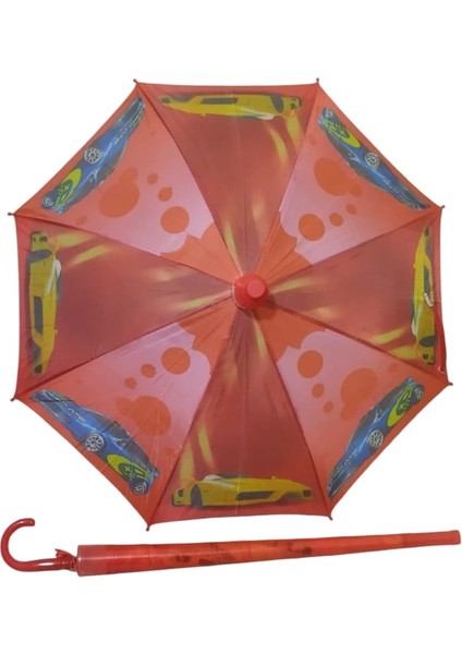 Özel Kılıflı Bardaklı Korumalı Düdüklü Kız Çocuk Şemsiye Kırmızı indirimleri