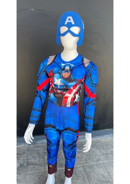 Marvel Çocuk Kaslı Kaptan Amerika Kostümü Çocuk Kaslı Kaptan Amerika Kıyafeti fiyatları